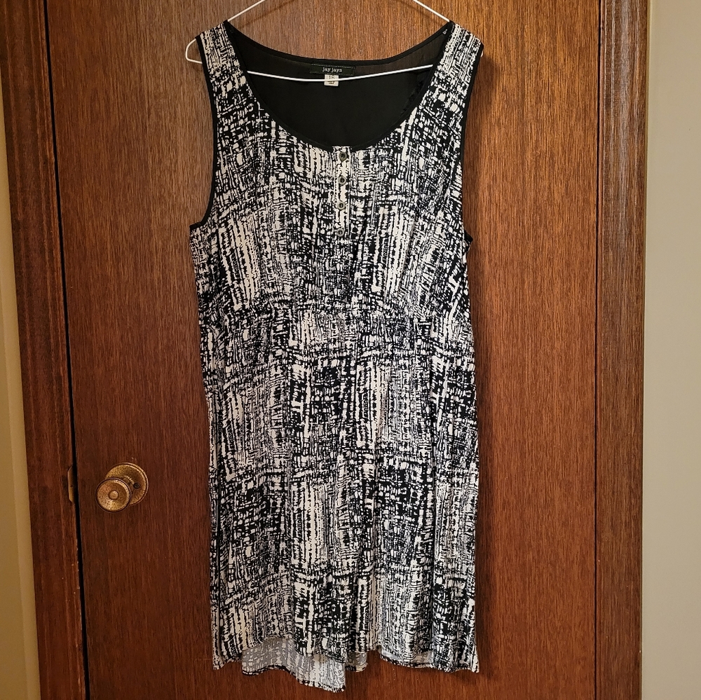 jay jays sleeveless dress - cutout back, plus sized